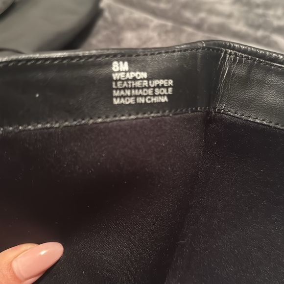 Steve Madden size 8M “Weapon” leather zip up boots - Picture 6 of 9